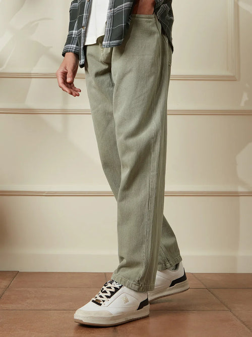 Casual Anti Fit Jeans | Green