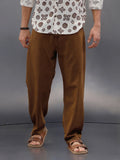 Men’s Loose Fit Washed Denim | Khaki