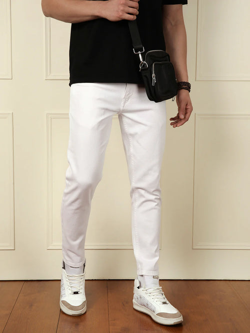 Classic Skinny Crop Jeans | White
