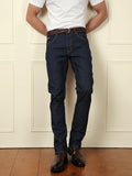 Casual Light Fade Straight Fit Jeans | Dark Blue