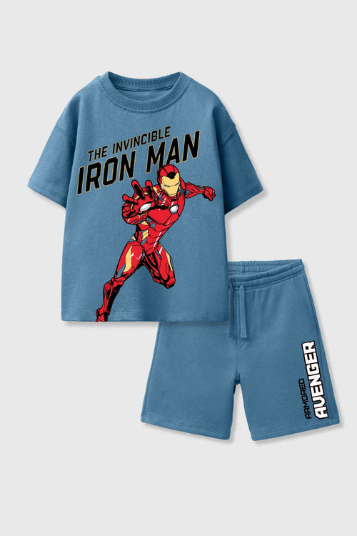 Iron-Man Shorts Set