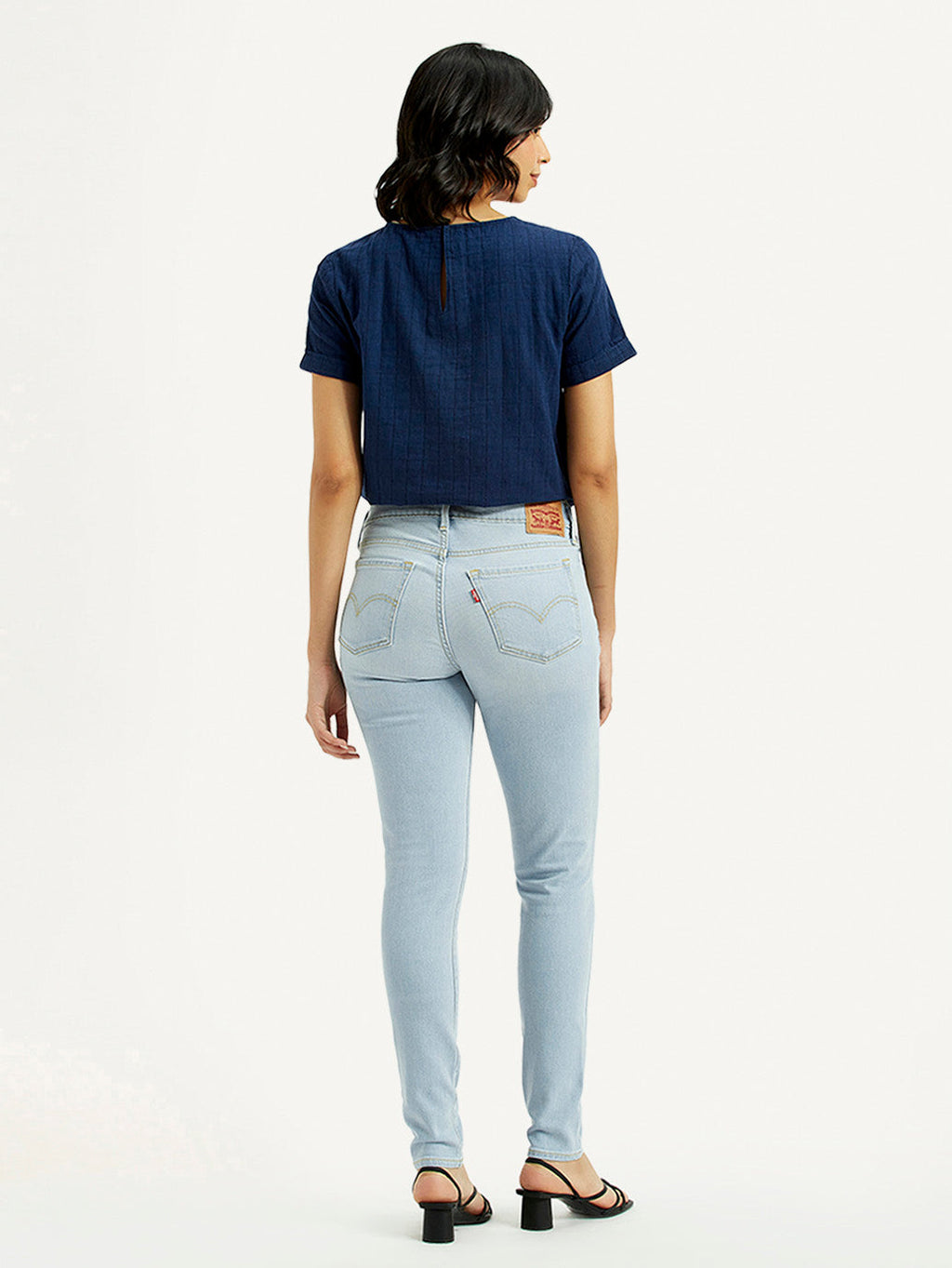 Women's 711 Light Indigo Skinny Fit Mid Rise Jeans
