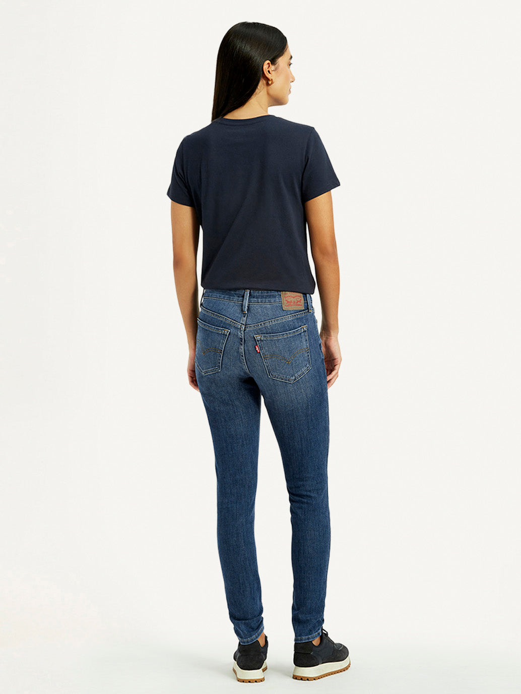 Women's 711 Indigo Skinny Fit Mid Rise Jeans