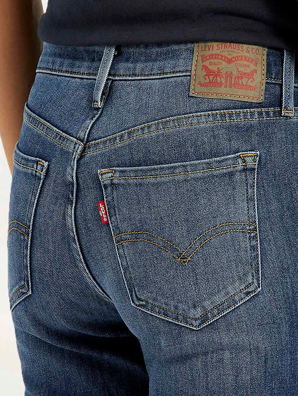 Women's 711 Indigo Skinny Fit Mid Rise Jeans