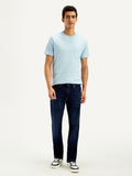 Men's 513 Dark Blue Slim Straight Fit Mid Rise Jeans