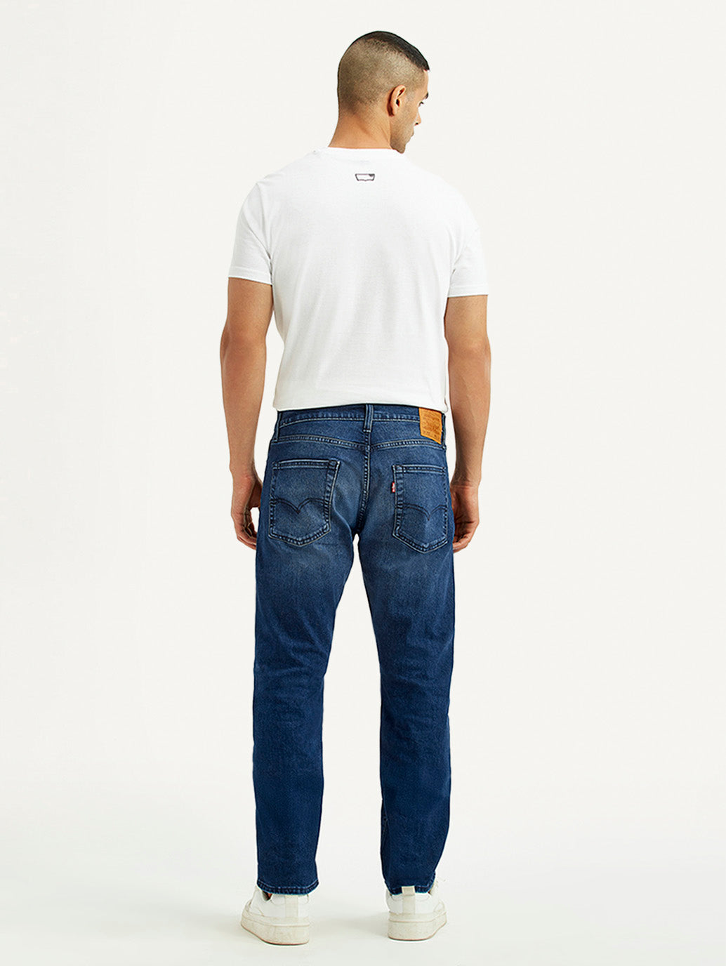 Men's 513 Blue Slim Straight Fit Mid Rise Jeans