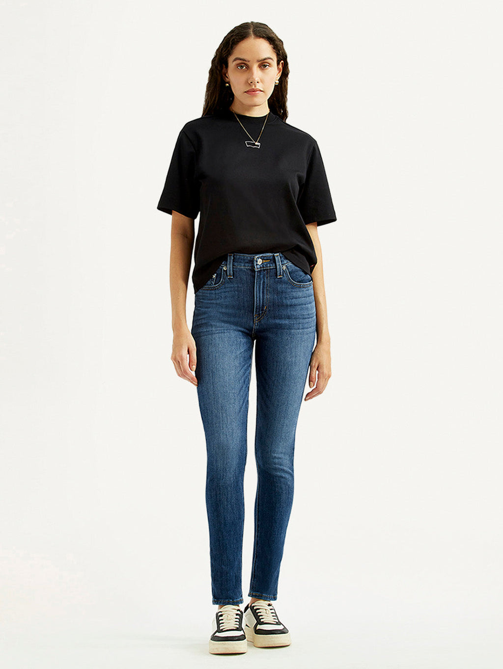 Women's Blue Skinny Fit High Rise Jeans