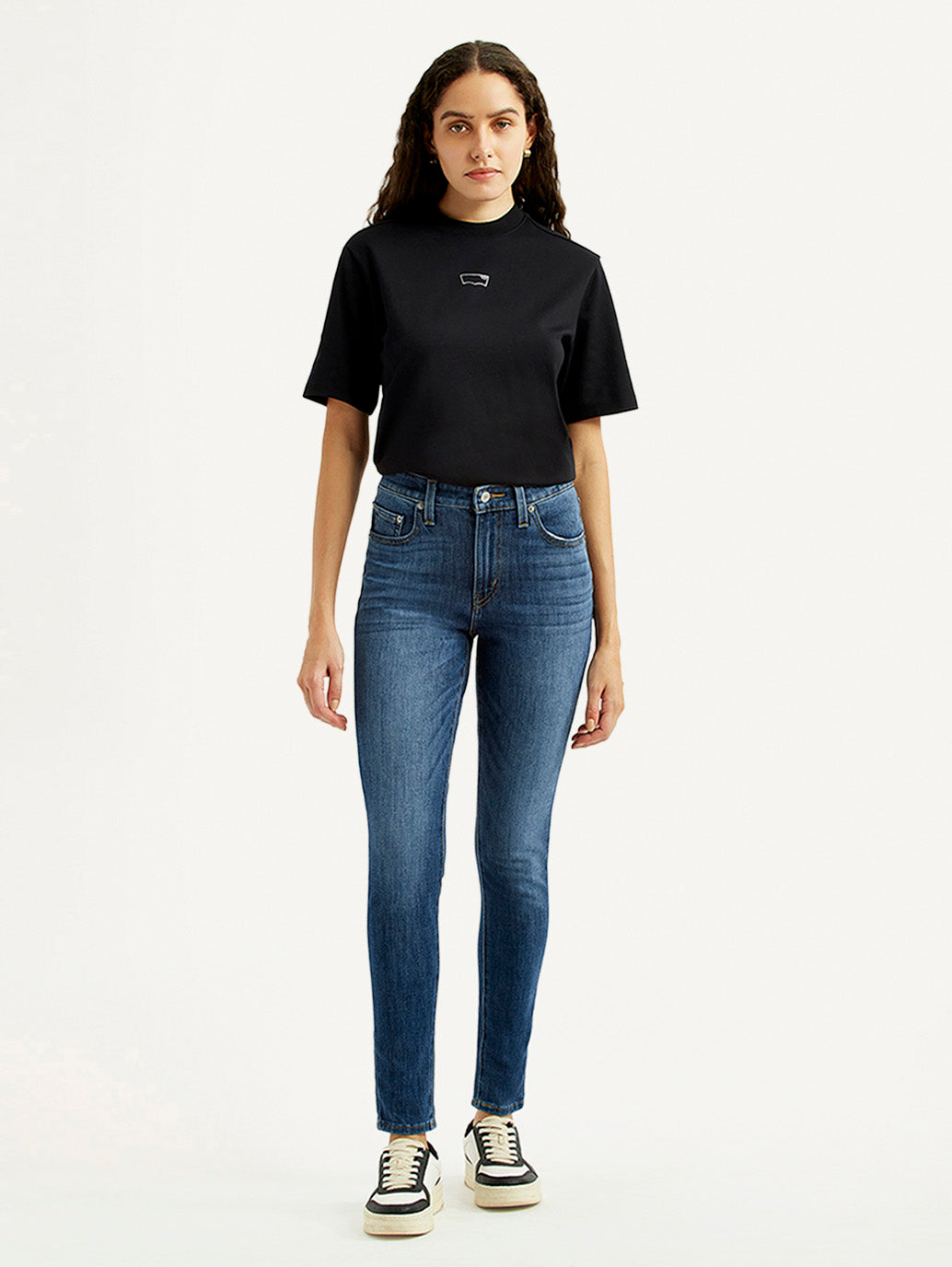 Women's Blue Skinny Fit High Rise Jeans