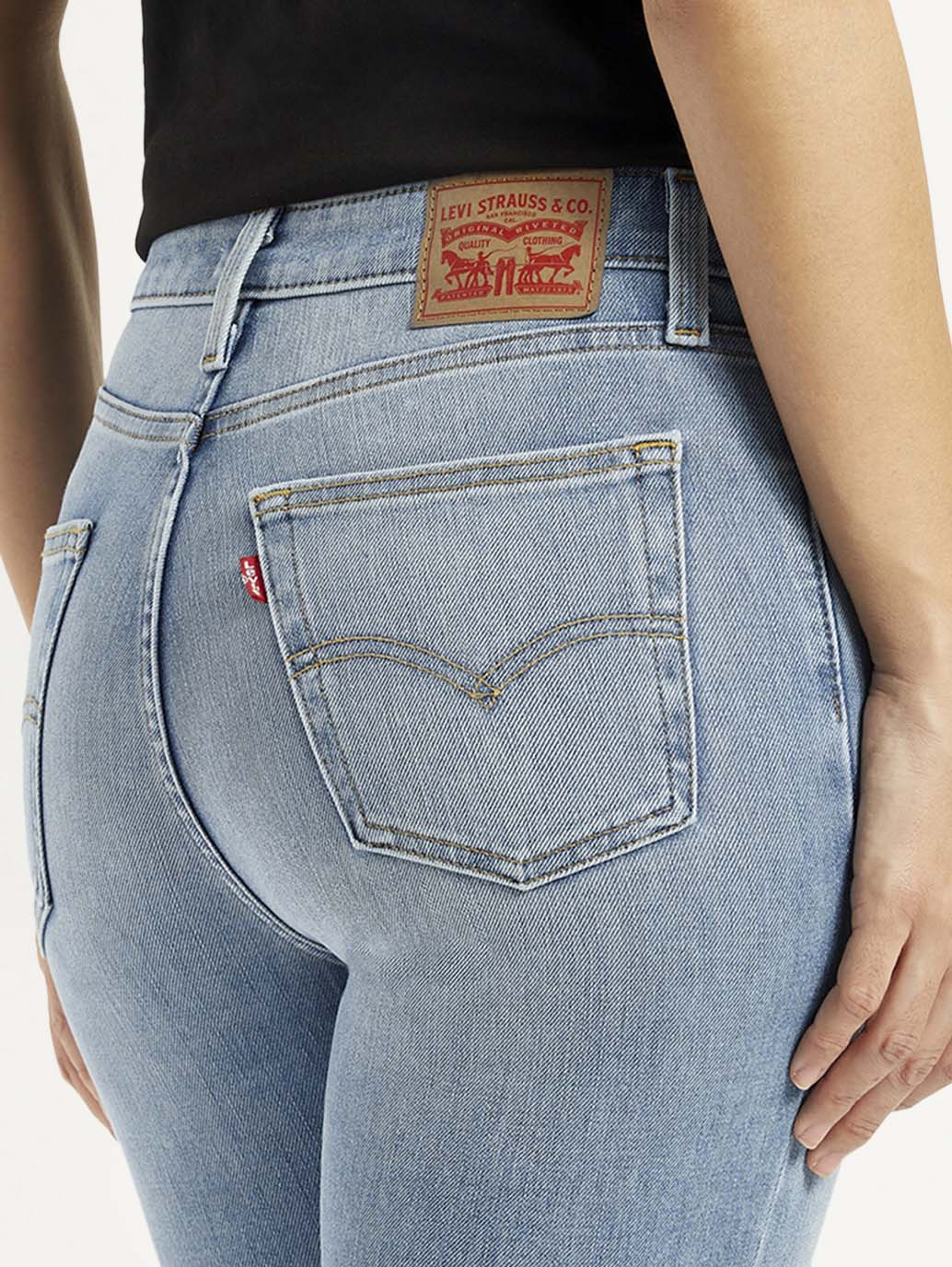 Women's High Rise Skinny Light Blue Jeans