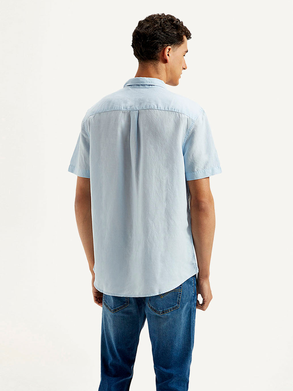 Men's Solid Slim Fit Linen Shirt