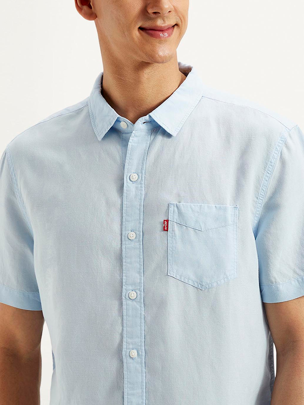 Men's Solid Slim Fit Linen Shirt