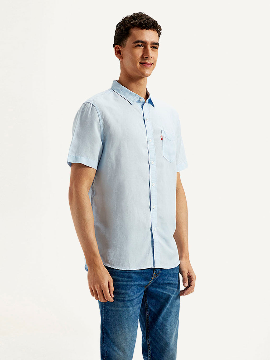 Men's Solid Slim Fit Linen Shirt