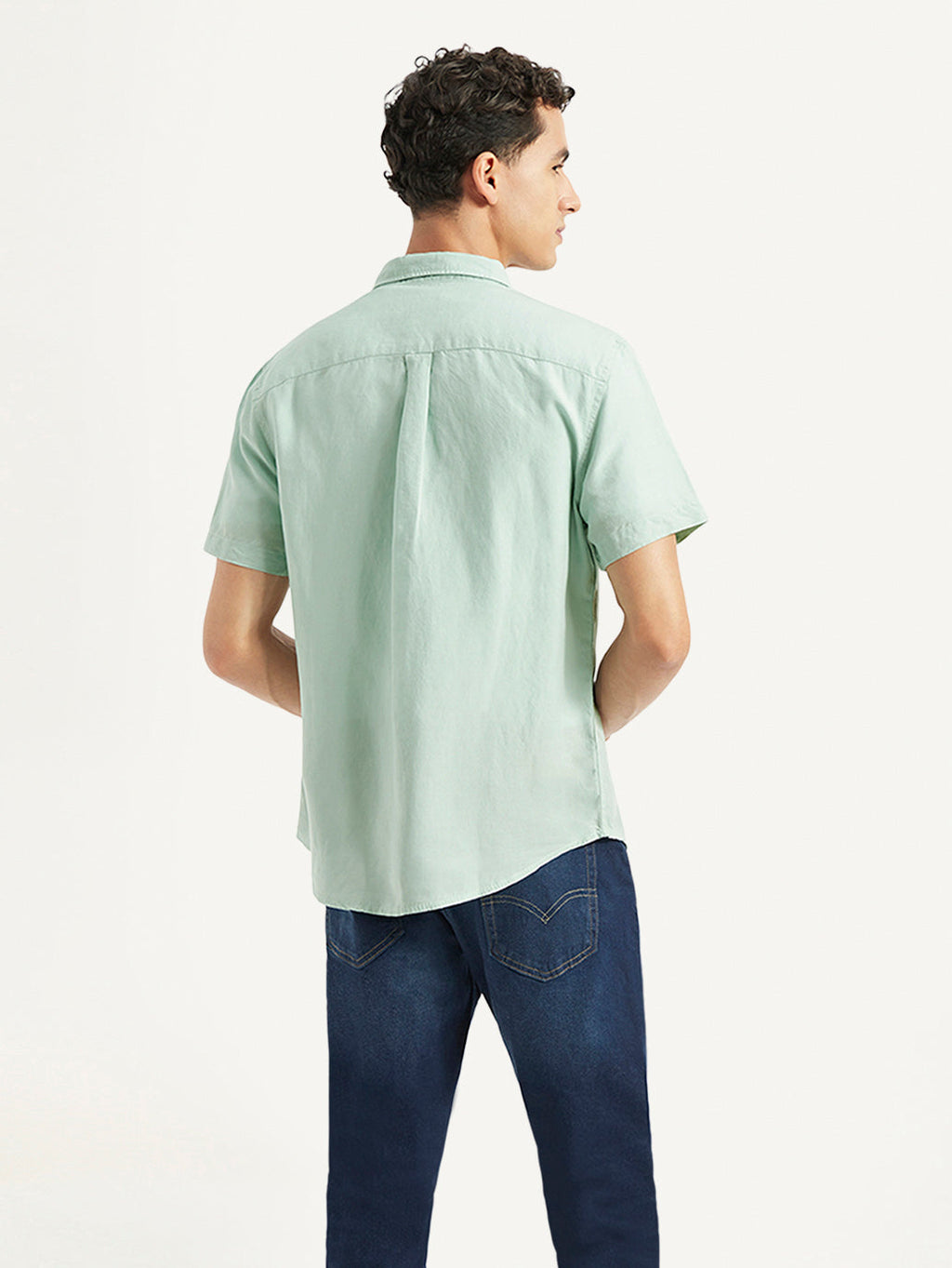 Men's Solid Slim Fit Linen Shirt