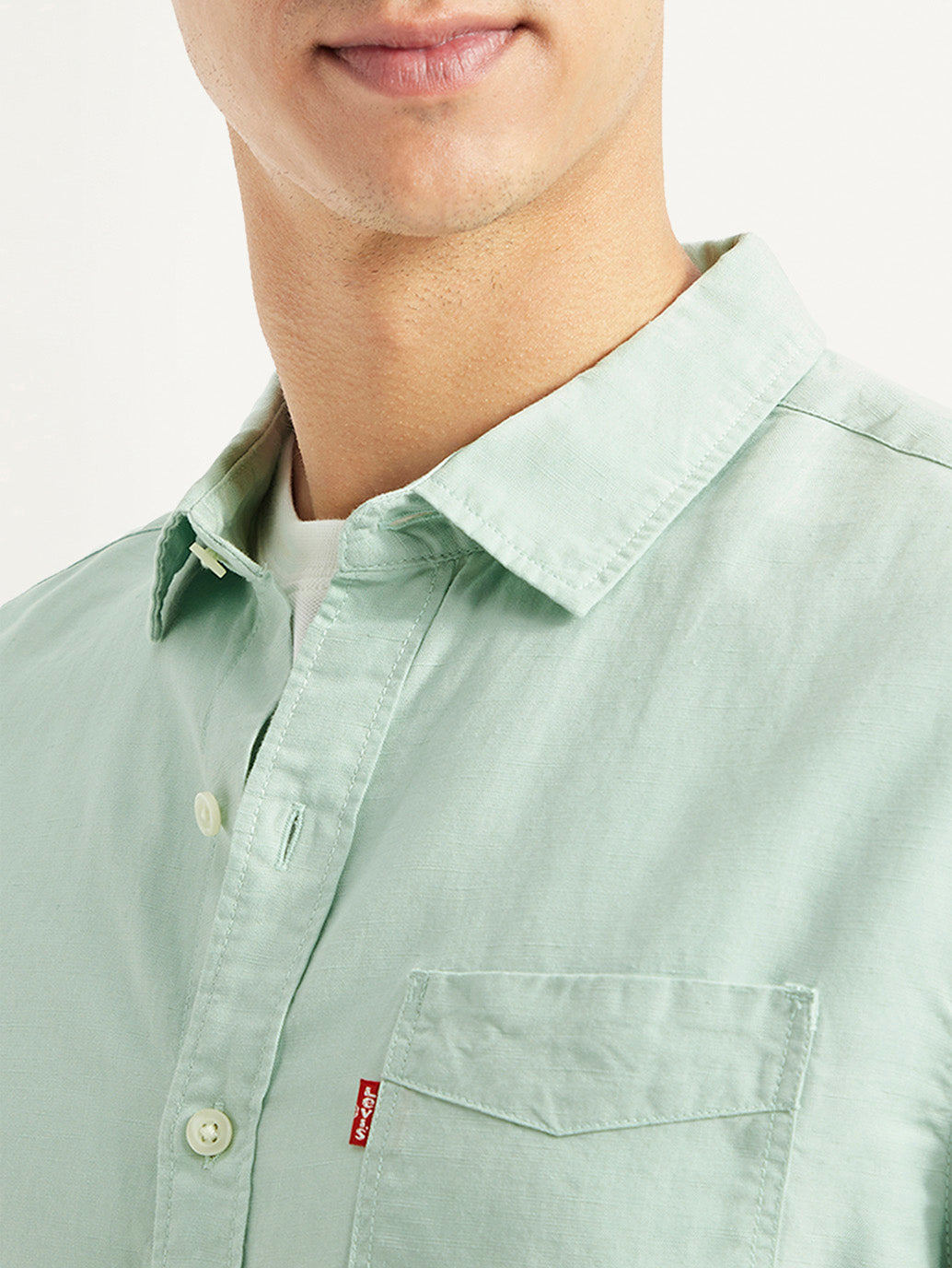 Men's Solid Slim Fit Linen Shirt