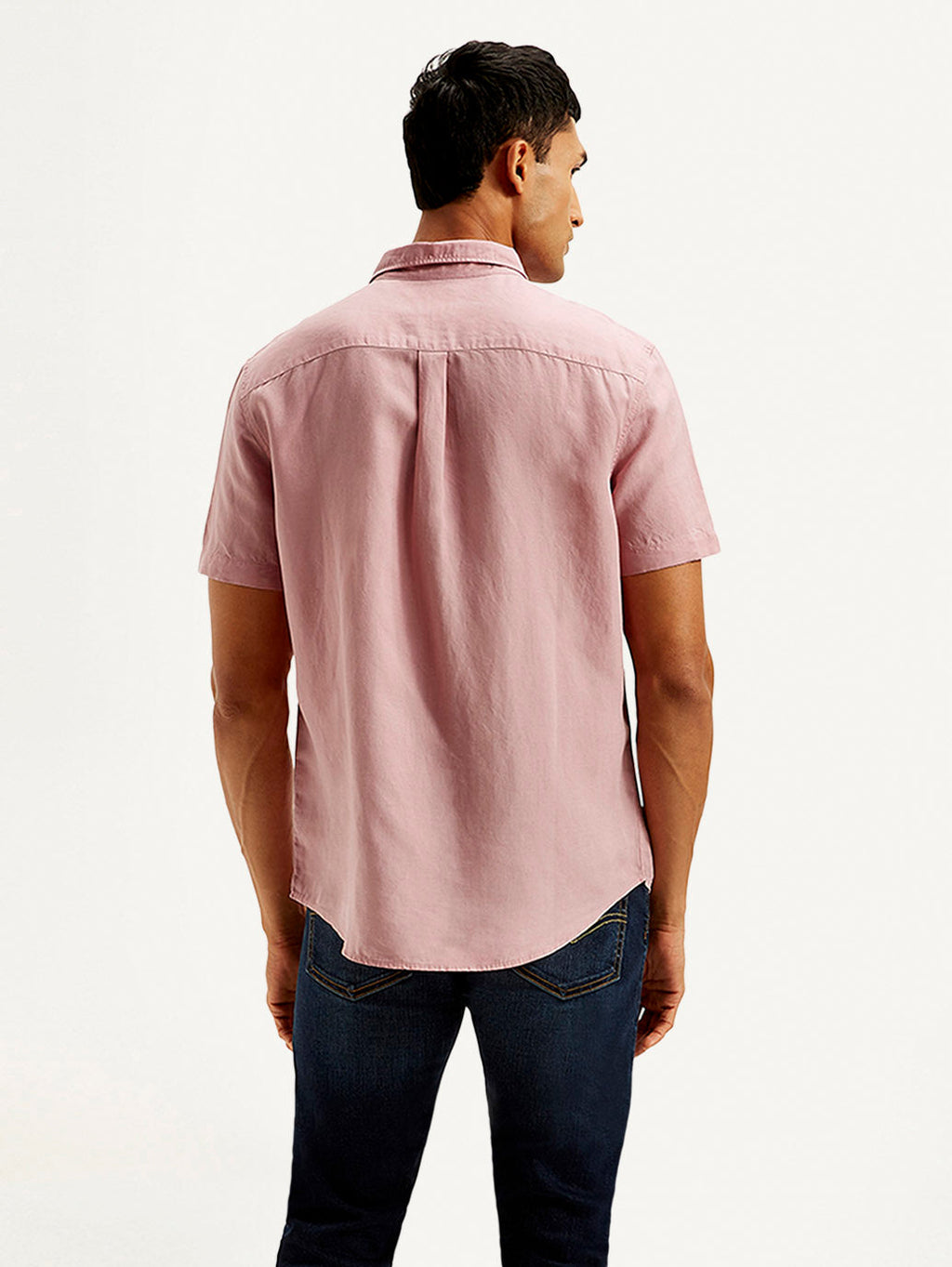 Men's Solid Slim Fit Linen Shirt