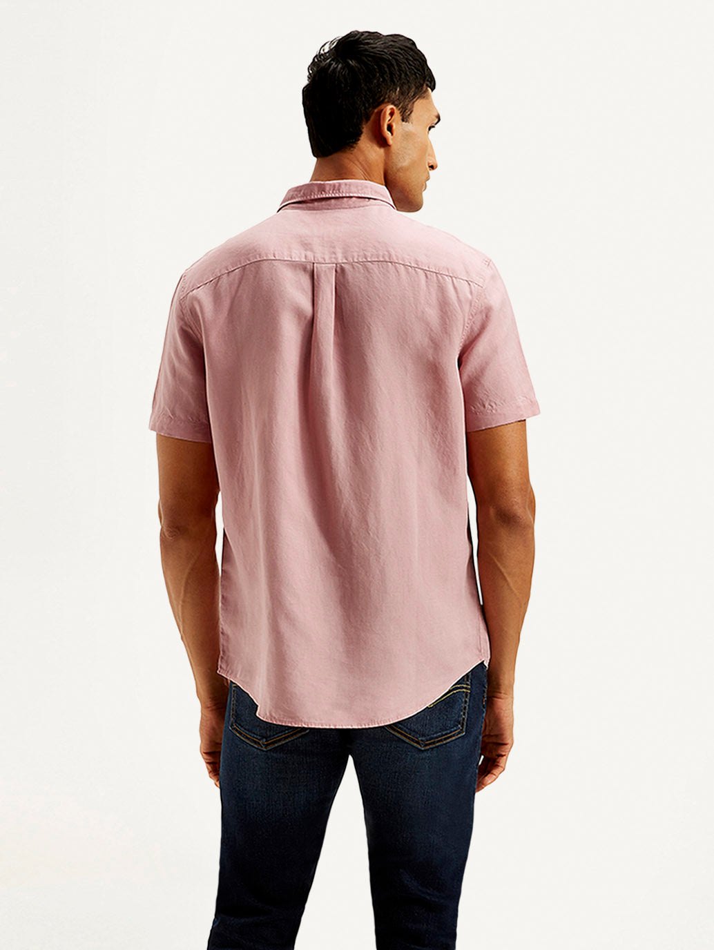 Men's Solid Slim Fit Linen Shirt