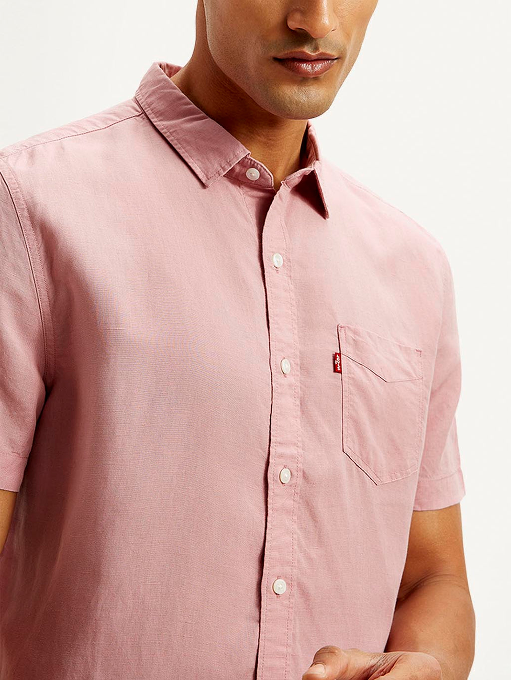 Men's Solid Slim Fit Linen Shirt