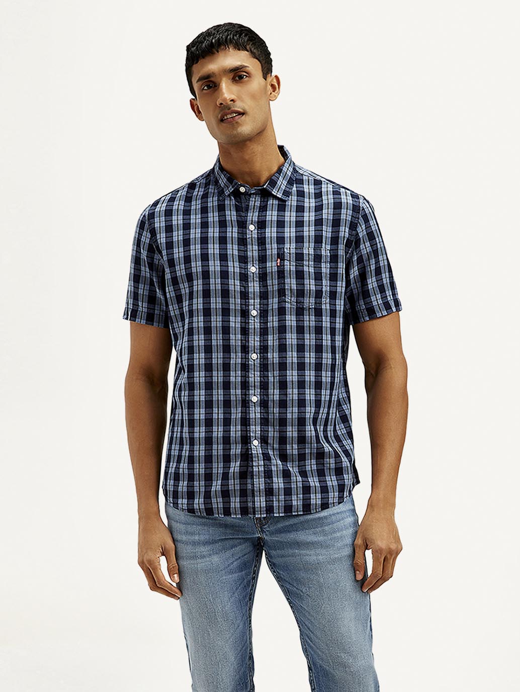 Men's Checkered Slim Fit Shirt