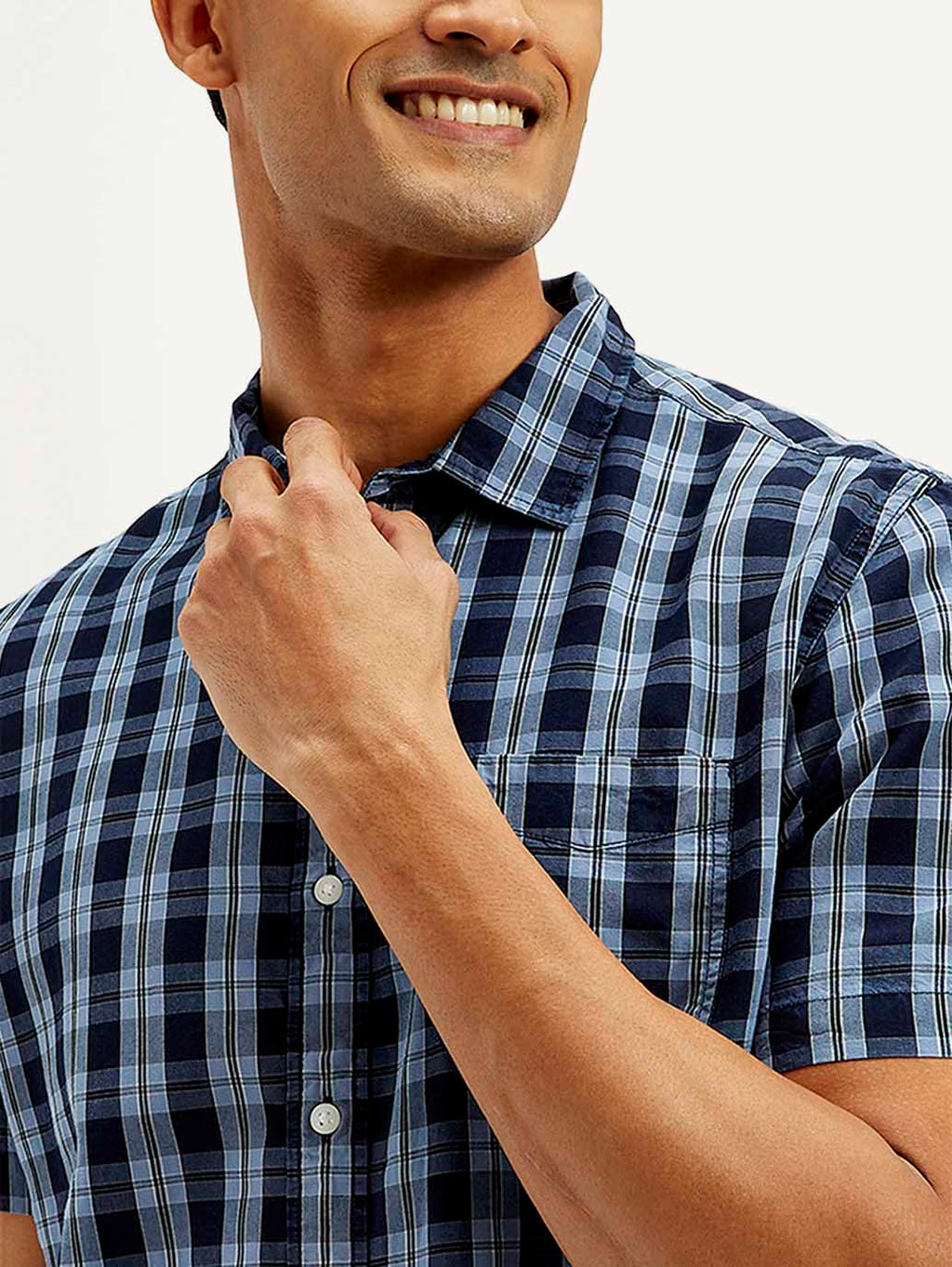 Men's Checkered Slim Fit Shirt