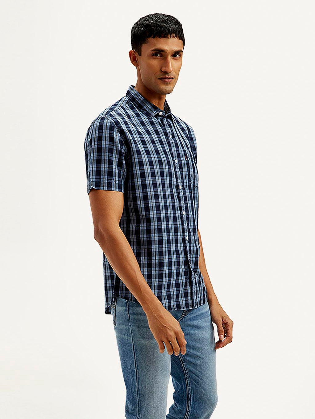 Men's Checkered Slim Fit Shirt