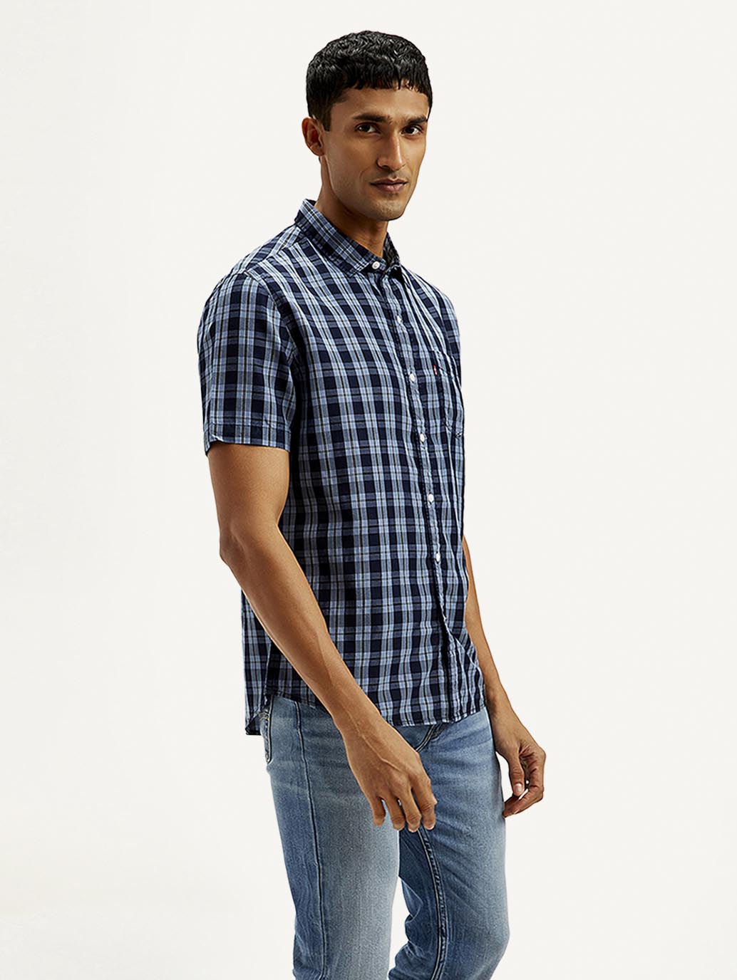 Men's Checkered Slim Fit Shirt