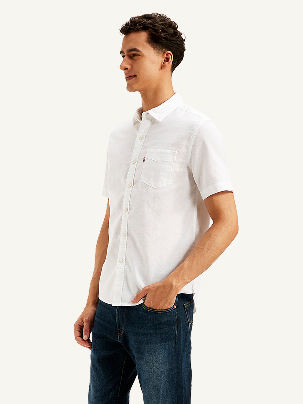 Men's Solid Slim Fit Oxford Shirt