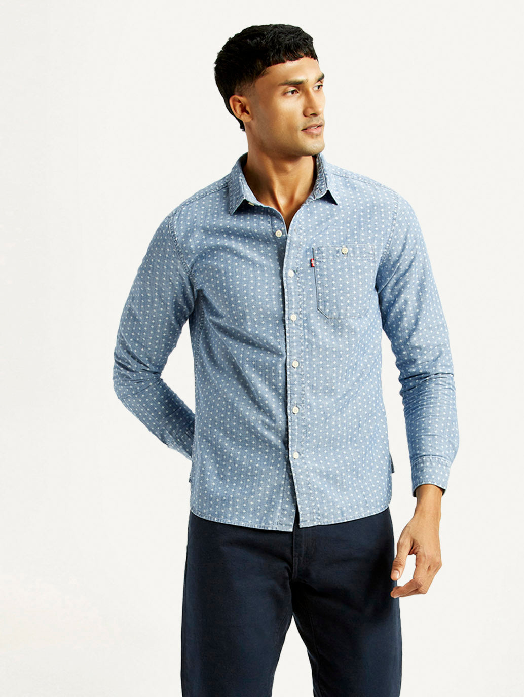 Men's Printed Slim Fit Shirt