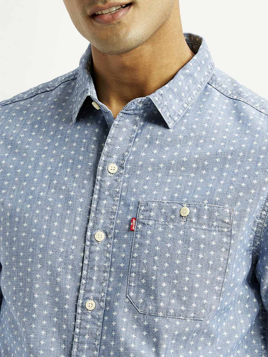 Men's Printed Slim Fit Shirt
