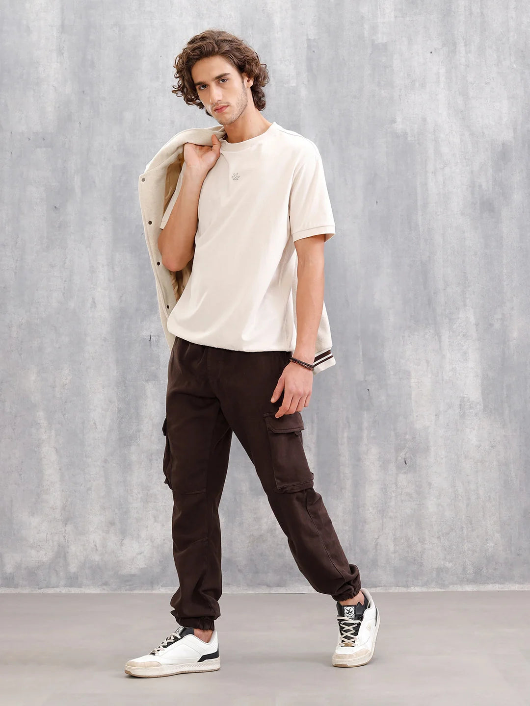 Straight Fit Cargo Jogger I Dk Brown