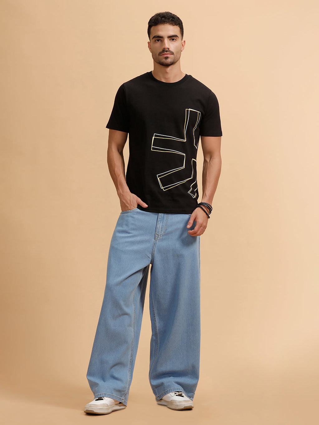 Casual Baggy Fit Jeans | Light Blue