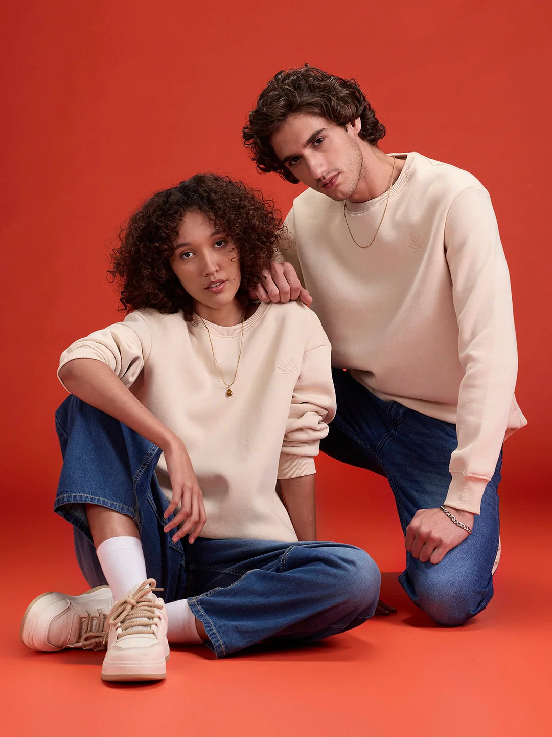 men's casual comfort fit sweatshirt | Beige