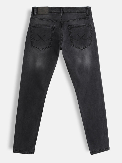 Light Fade Skinny Crop Jeans | Dark Grey