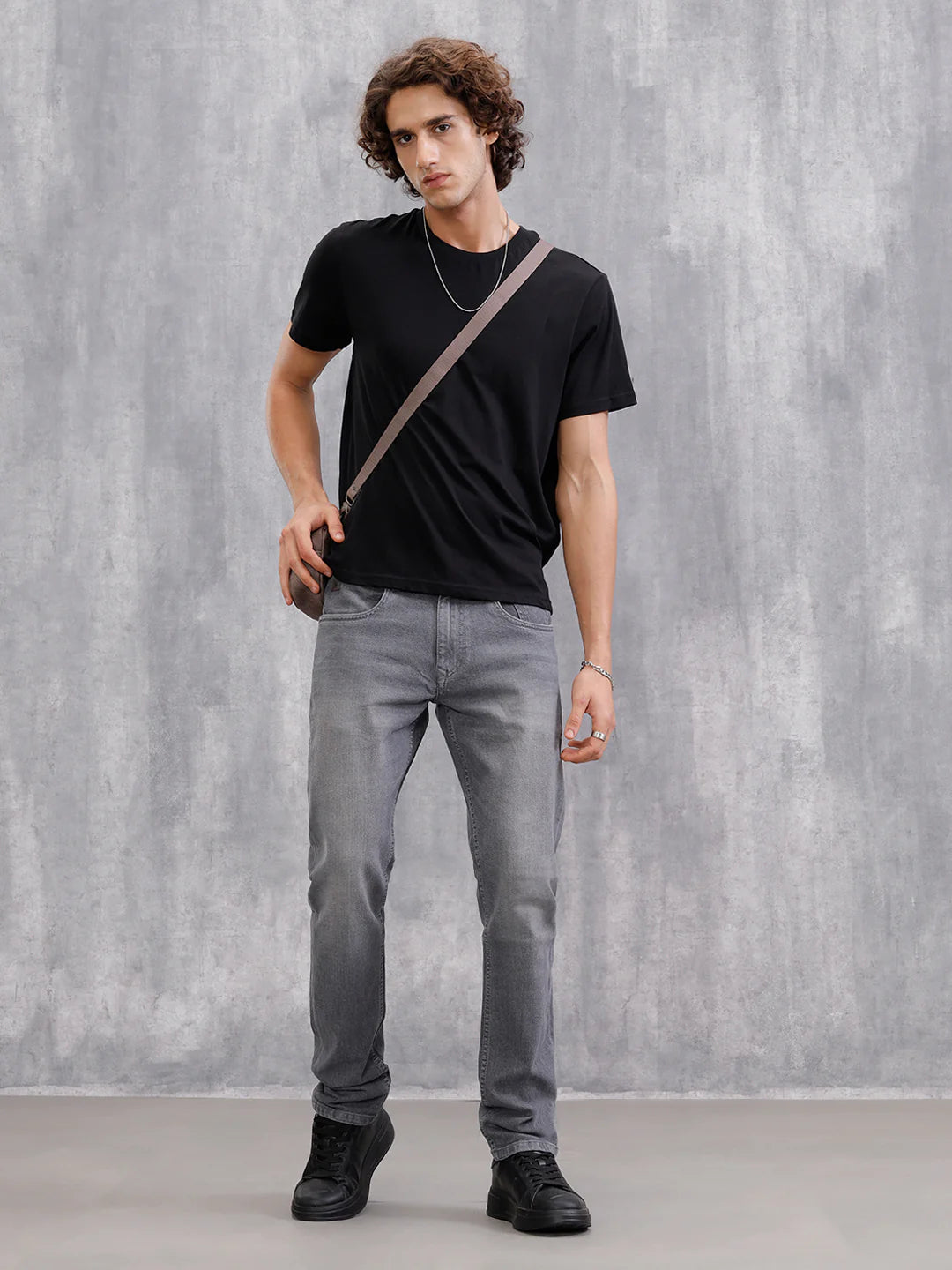 Slim Fit Mid Wash Jeans I Mid Grey