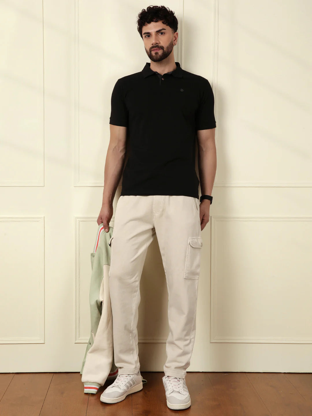 Acid Washed Jogger | Beige