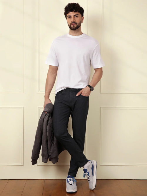 Casual Skinny Crop Jeans | Black