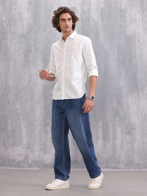 Graphic Aop Shirt | White