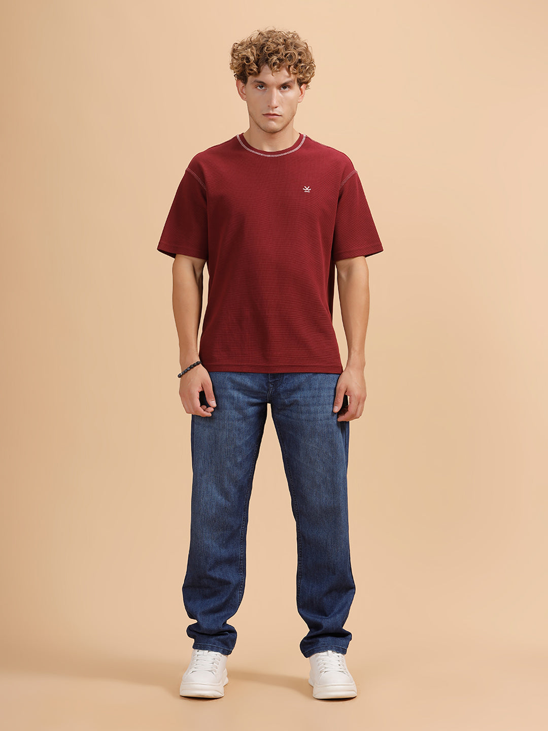 Heavy Fade Anti Fit Jeans | Dark Blue