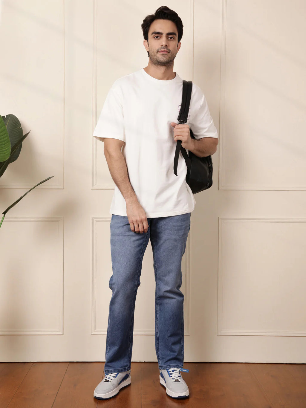 Heavy Fade Straight Fit Jeans | Blue