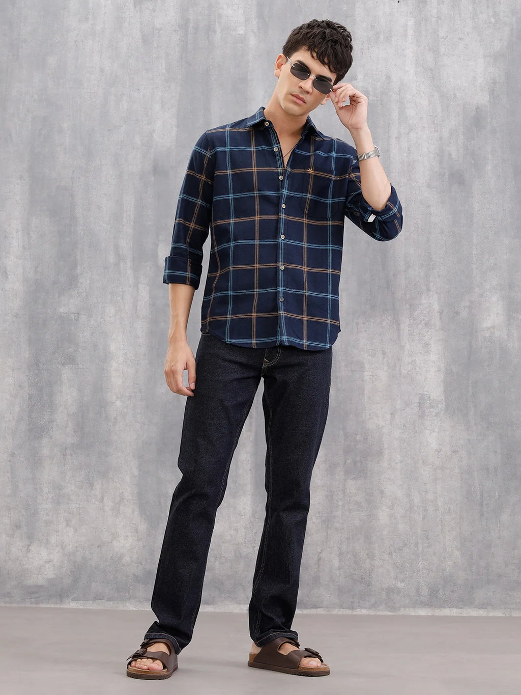 Classic Dk Blue Rinse Wash Jeans | Blue