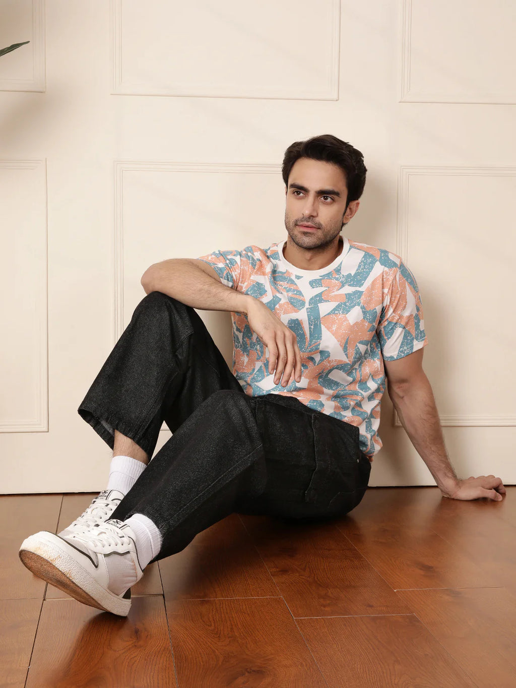 Loose Fit Utility Denim Cargo | Black