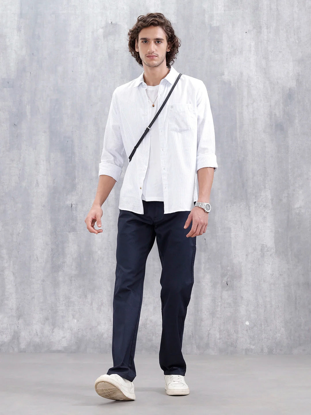 Men's Casual Straight Fit Jogger | Navy Blue