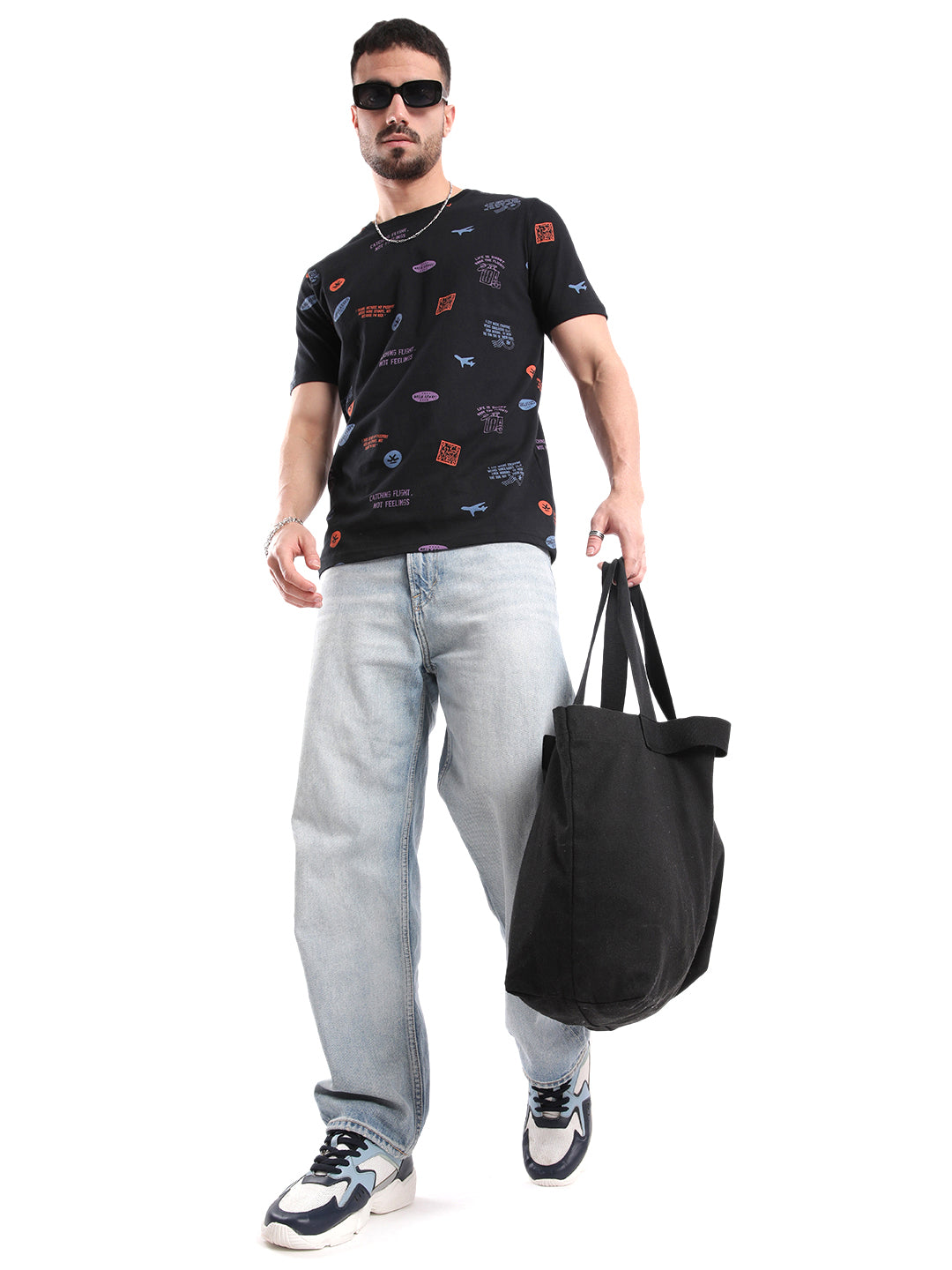 Classic Black AOP T-Shirt