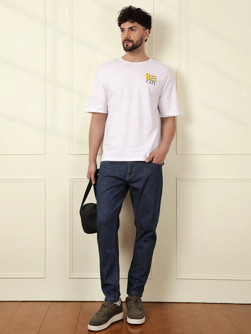 Be Lazy White Oversized T-Shirt