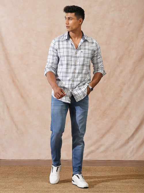 Heavy Fade Skinny Crop Jeans | Blue