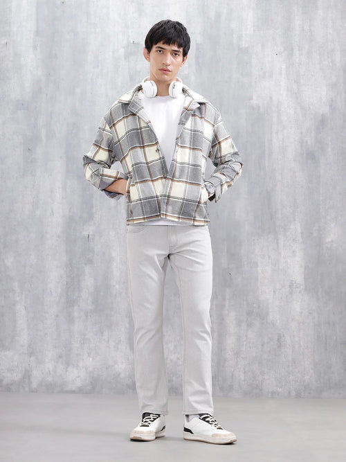 Classic Straight Fit Casual Jeans | Grey