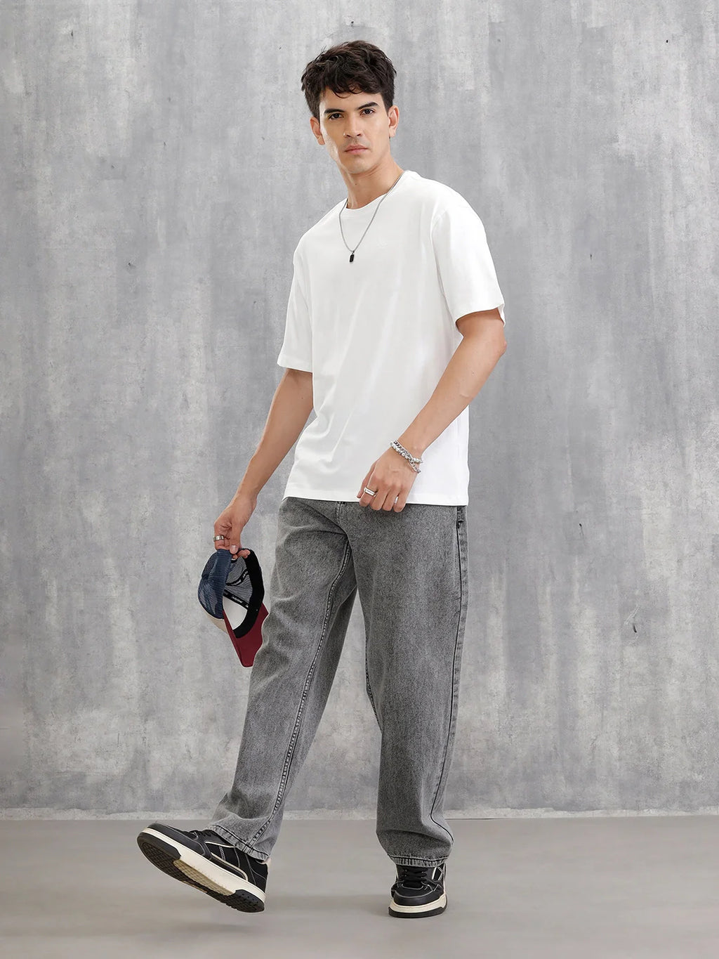 Solid Oversized T-Shirt | White