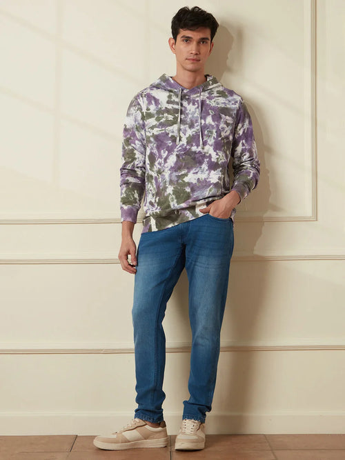 Linen Blend Denim Jeans | Blue