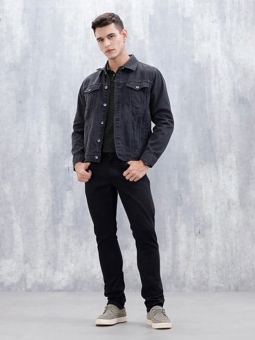 Men's Casual Slim Fit Jeans | Black