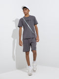 Y&F Kids Grey Mid-Rise Shorts
