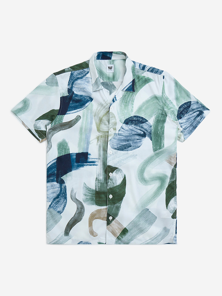 Y&F Kids Multicolour Abstract Printed Shirt